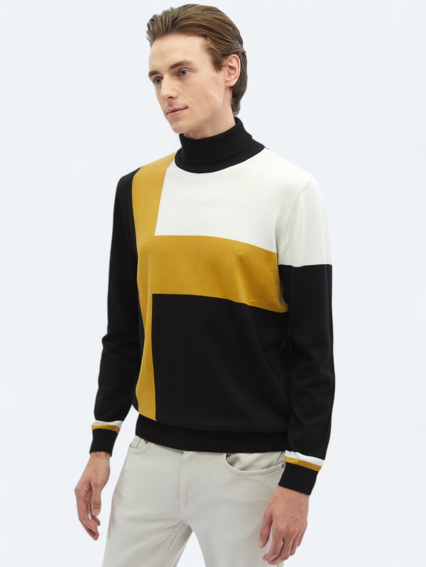 Black Knitwear Sweatshirt - 4