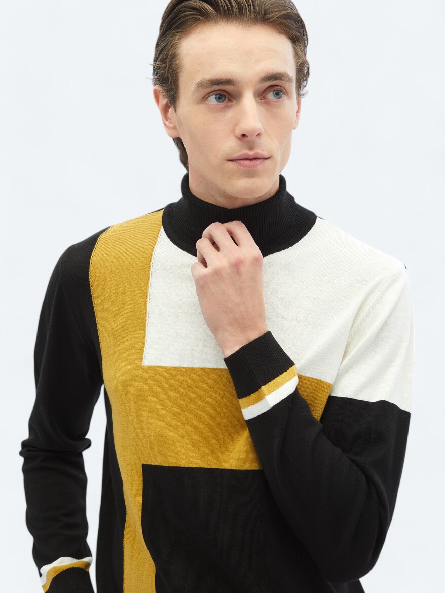 Black Knitwear Sweatshirt - 5