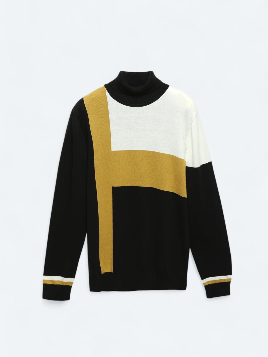 Black Knitwear Sweatshirt - 10