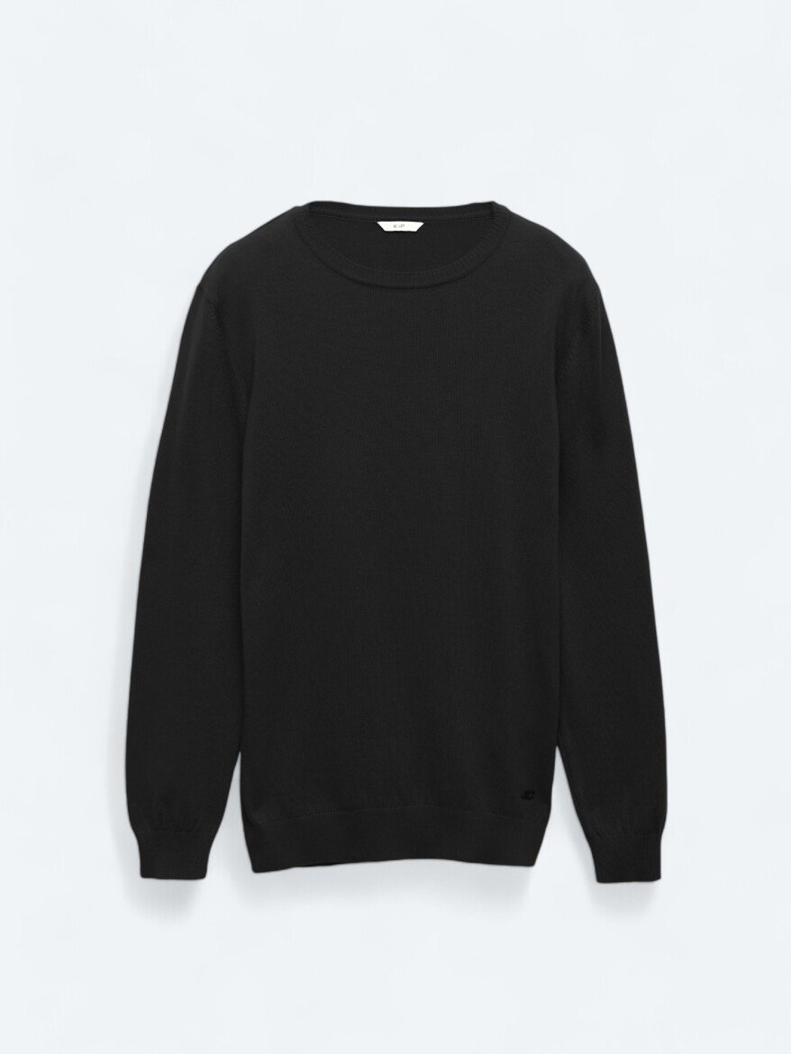 Black Knitwear Sweatshirt - 7