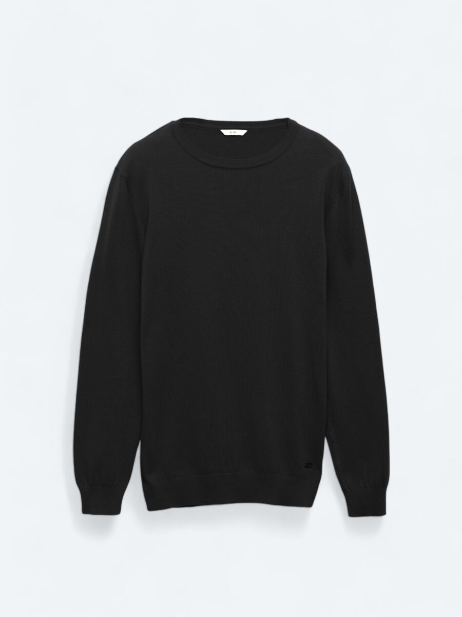 Black Knitwear Sweatshirt - 7