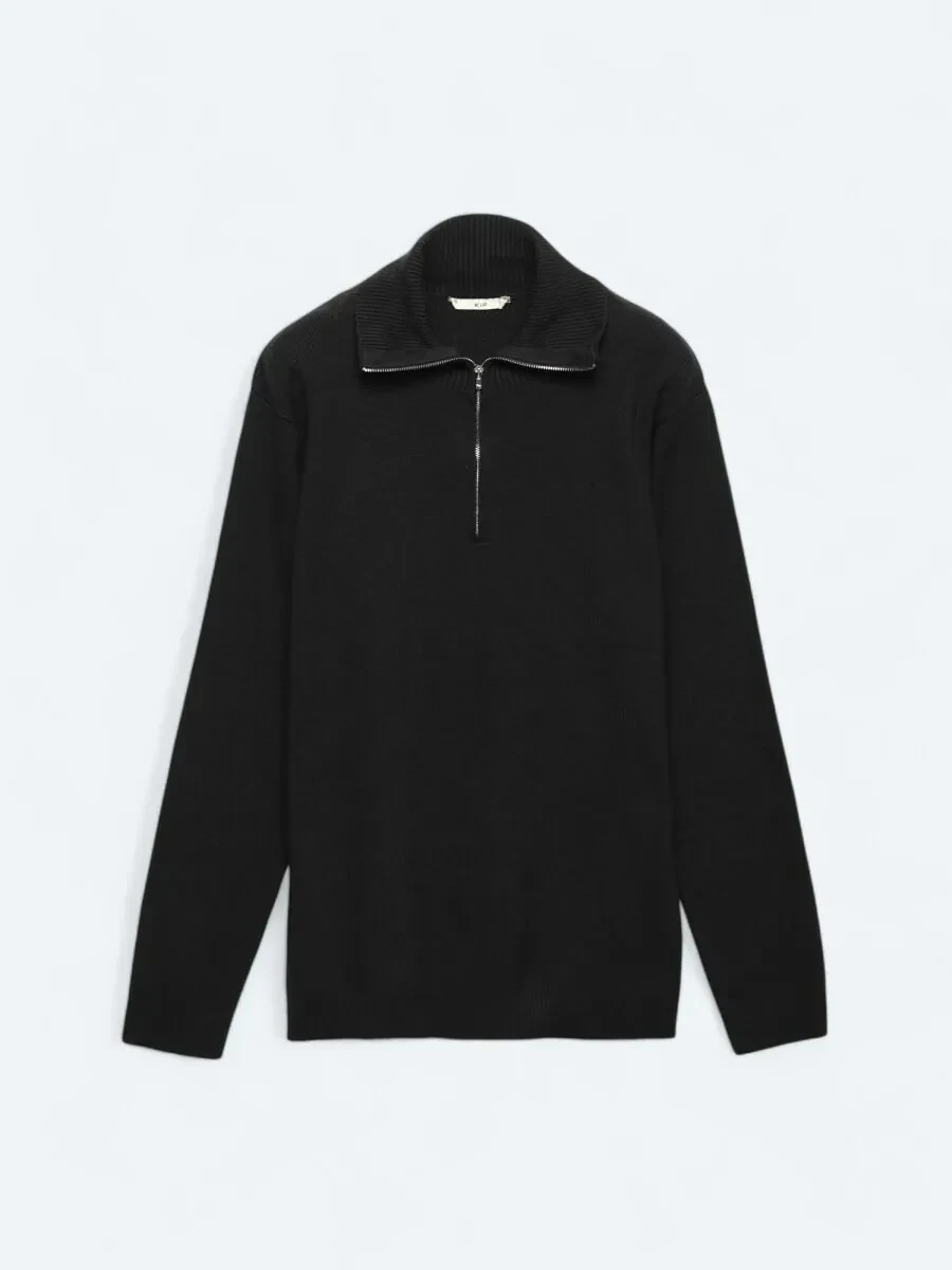 Black Knitwear Sweatshirt - 8