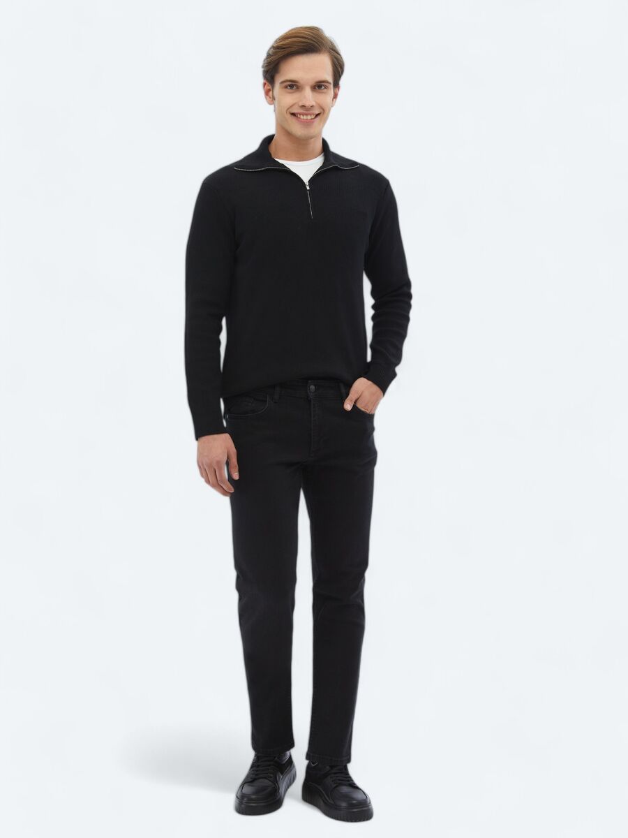 Black Knitwear Sweatshirt - 2