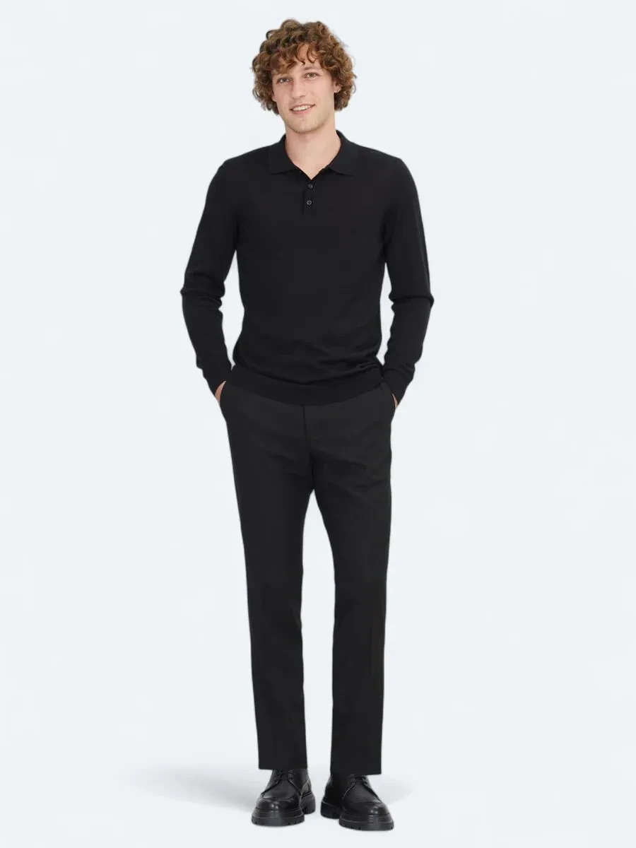Black Knitwear Sweatshirt - 2