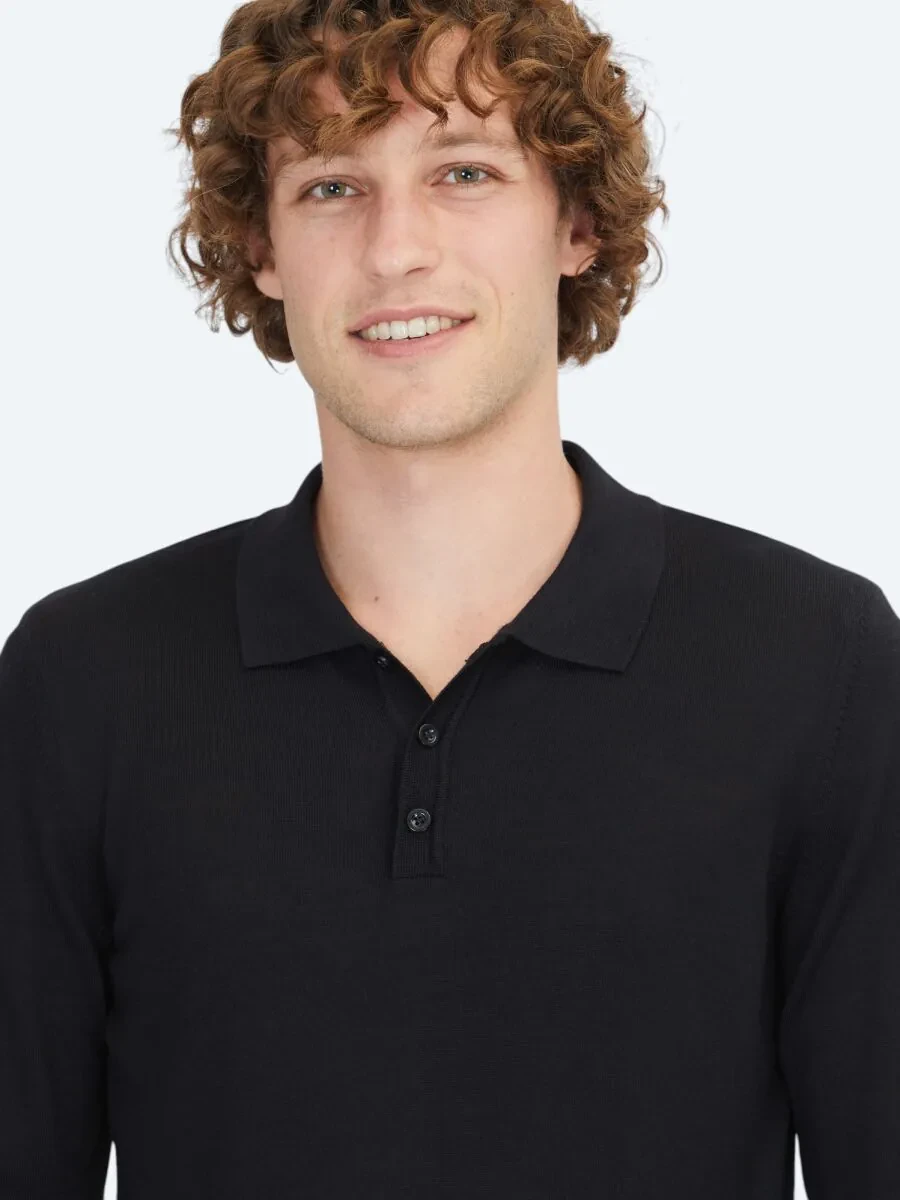 Black Knitwear Sweatshirt - 3