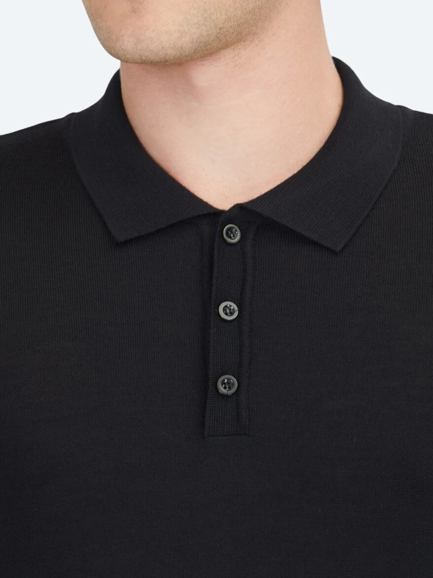 Black Knitwear Sweatshirt - 4