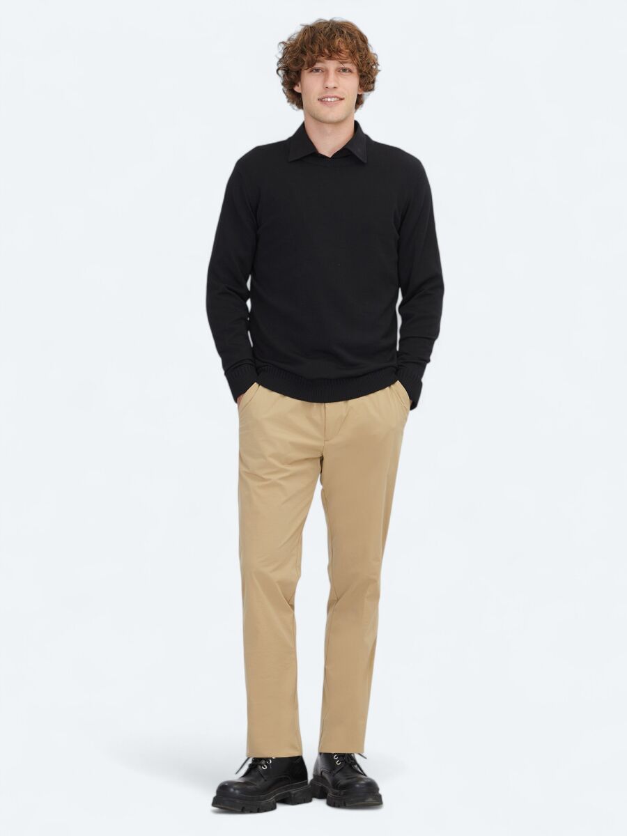 Black Knitwear Sweatshirt - 2