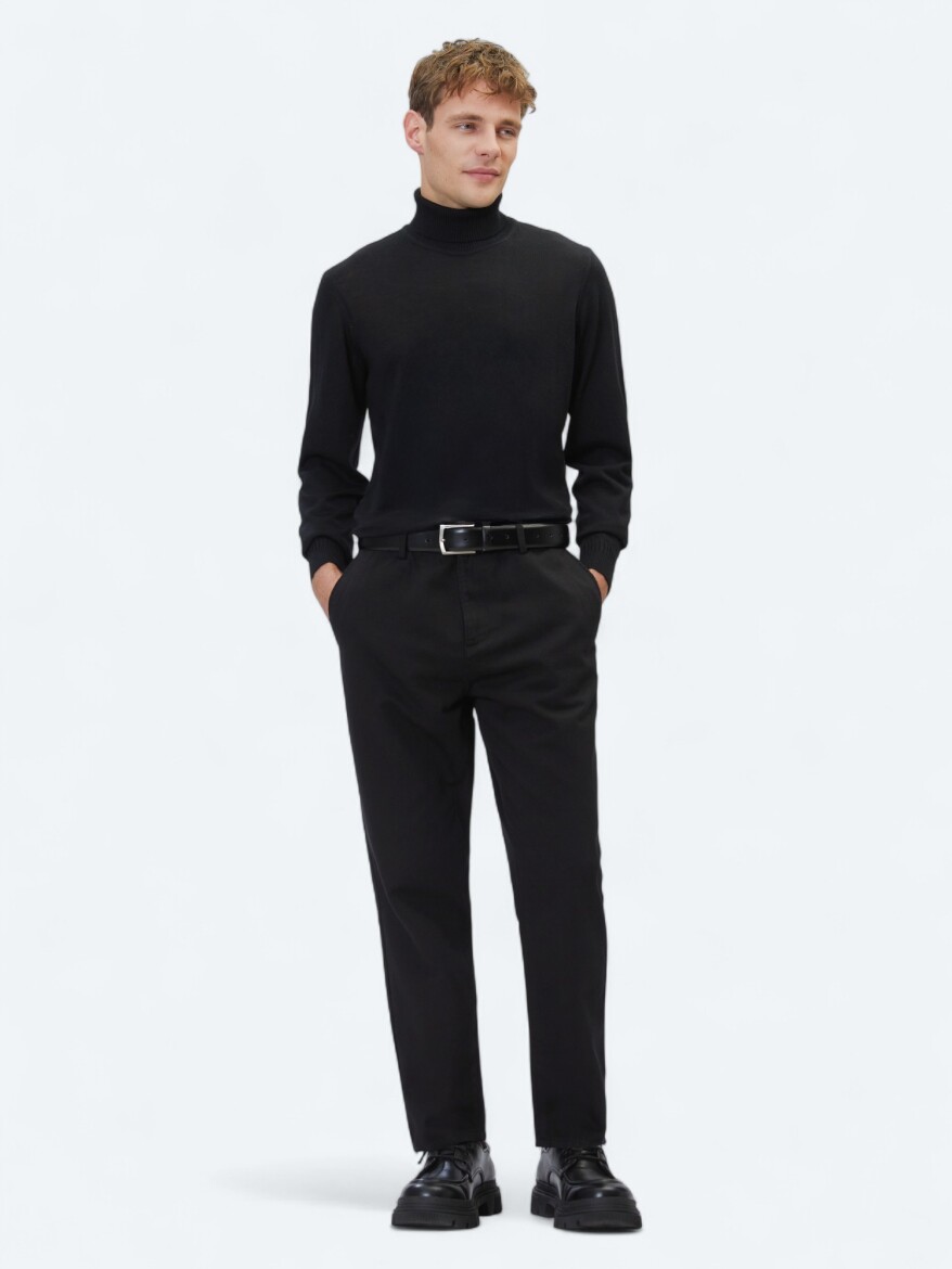 Black Knitwear Sweatshirt - 4