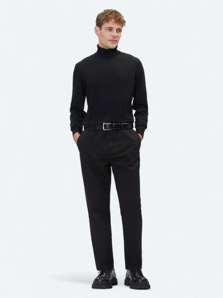 Black Knitwear Sweatshirt - 4