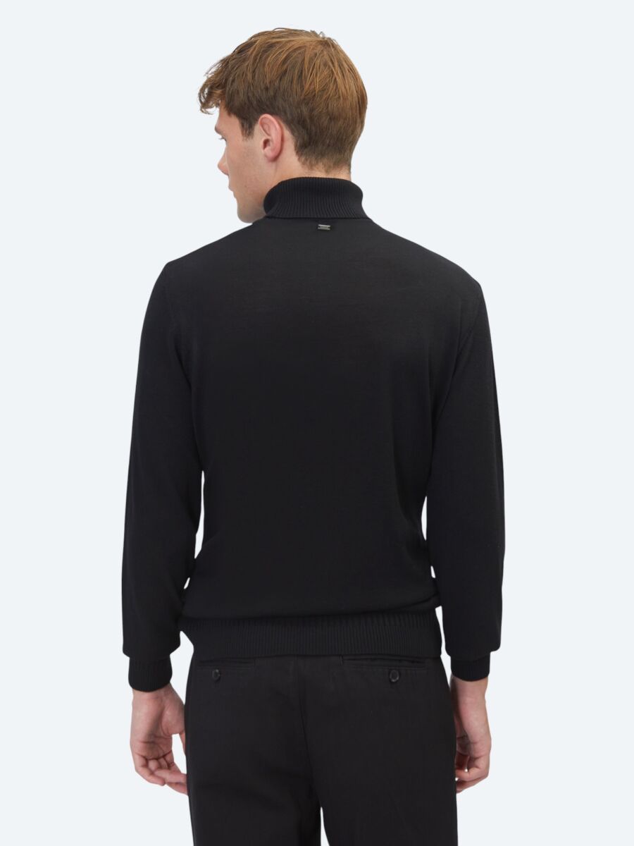 Black Knitwear Sweatshirt - 6