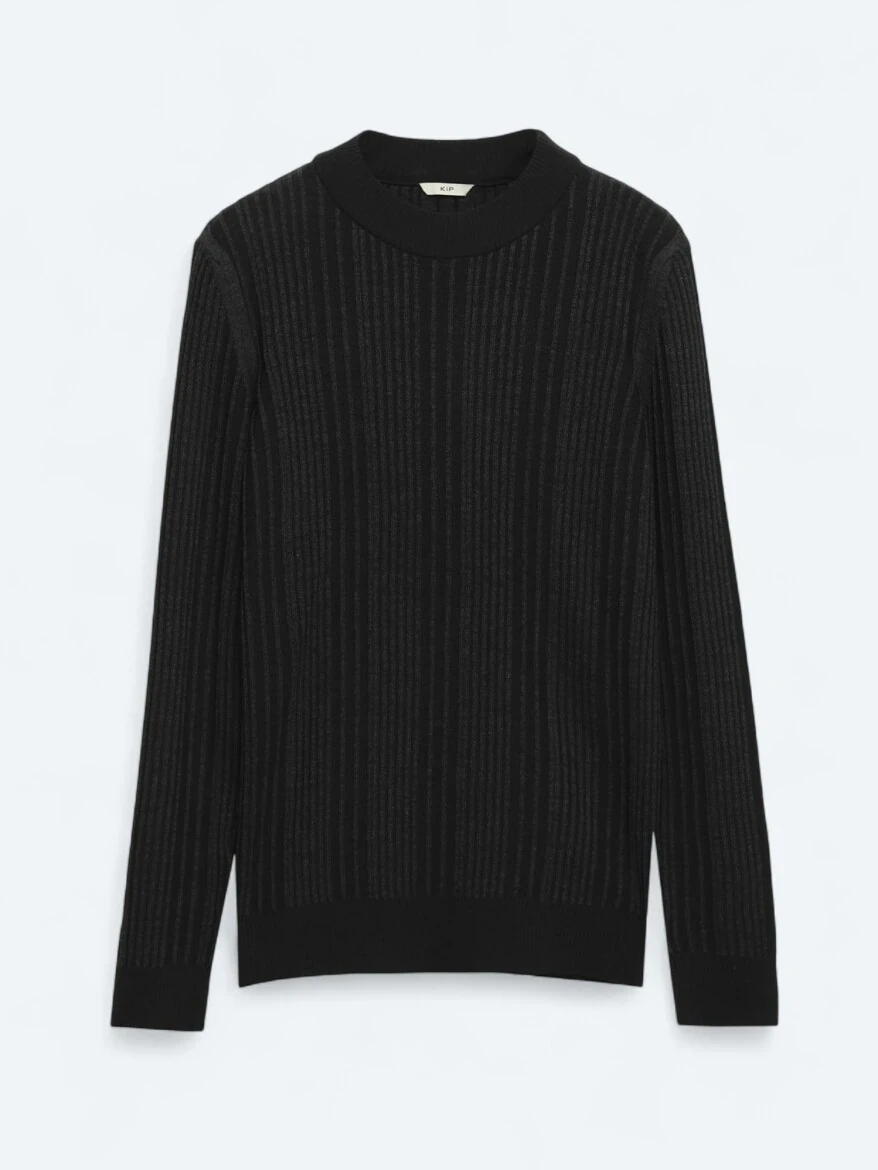 Black Knitwear Sweatshirt - 6