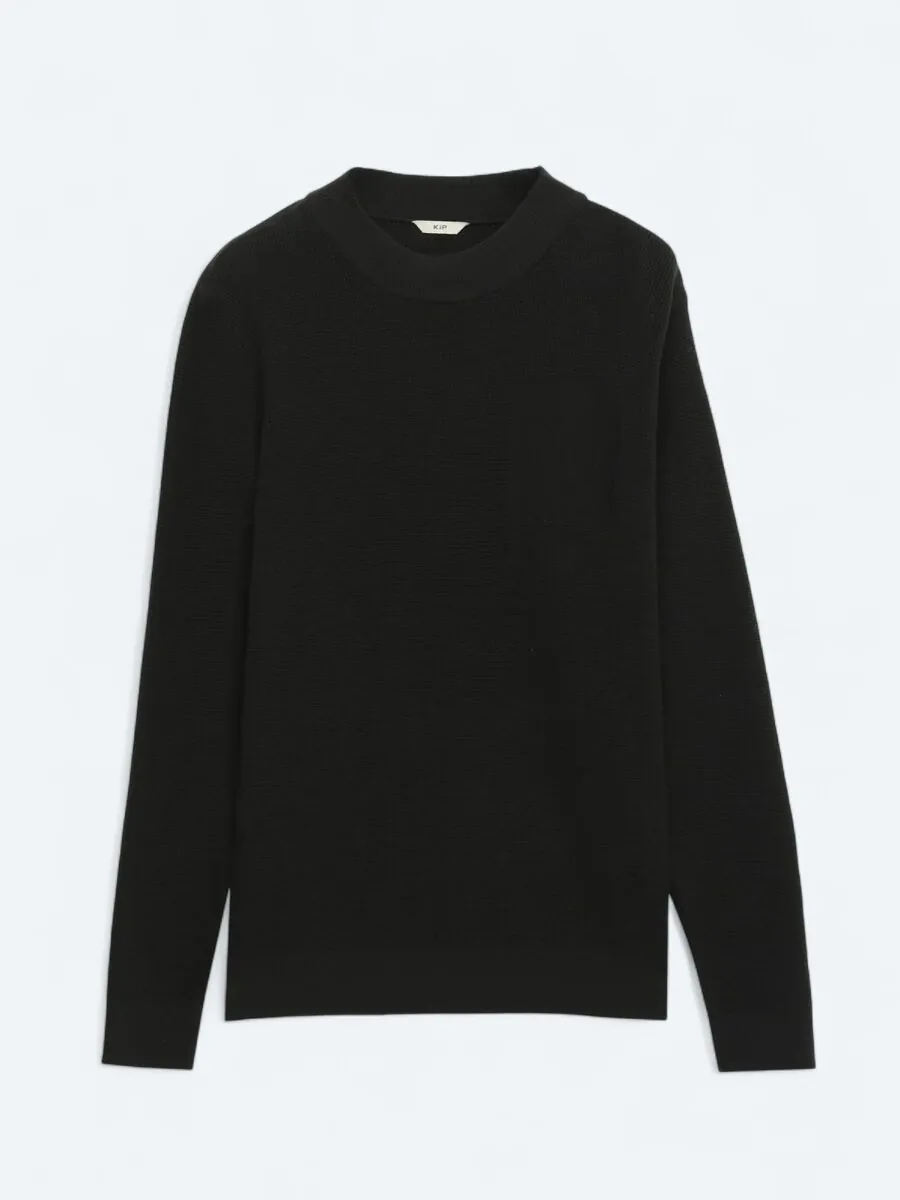 Black Knitwear Sweatshirt - 6