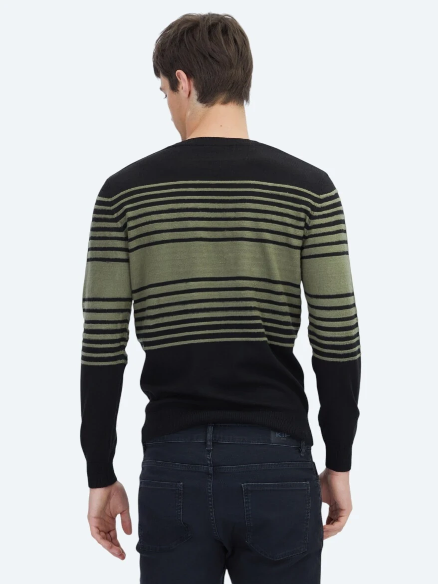 Black Knitwear Sweatshirt - 5