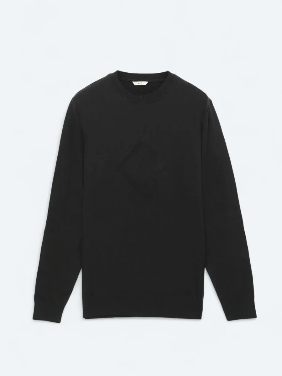 Black Knitwear Sweatshirt - 6