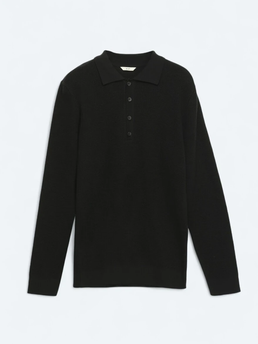 Black Knitwear Sweatshirt - 6