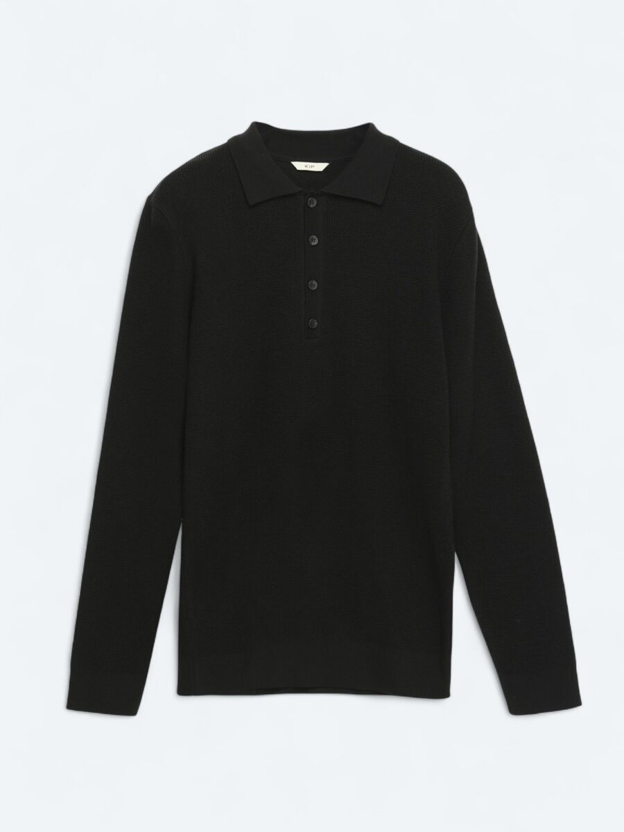 Black Knitwear Sweatshirt - 6