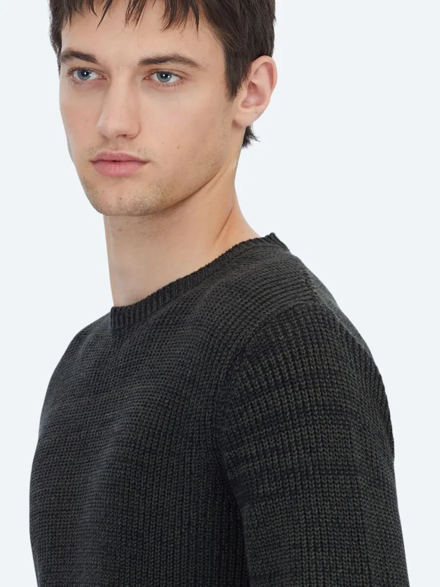 Black Knitwear Sweatshirt - 3