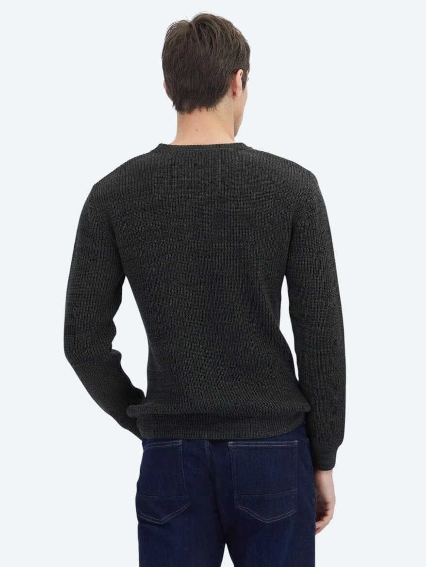 Black Knitwear Sweatshirt - 4