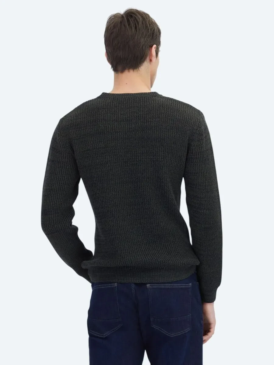 Black Knitwear Sweatshirt - 4
