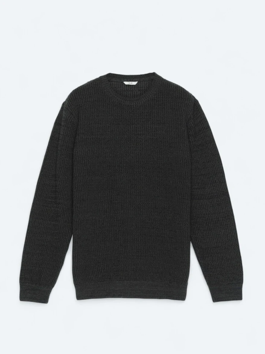 Black Knitwear Sweatshirt - 5