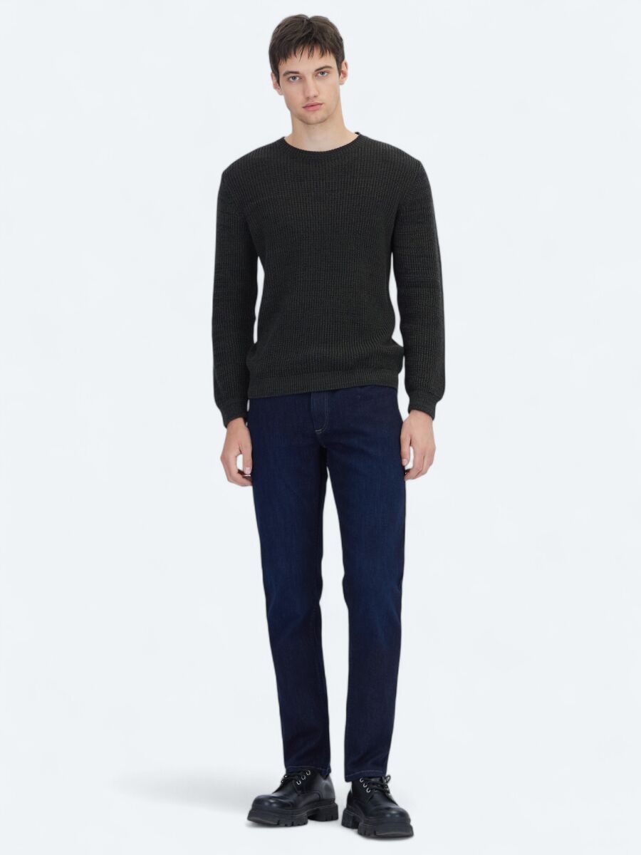 Black Knitwear Sweatshirt - 2