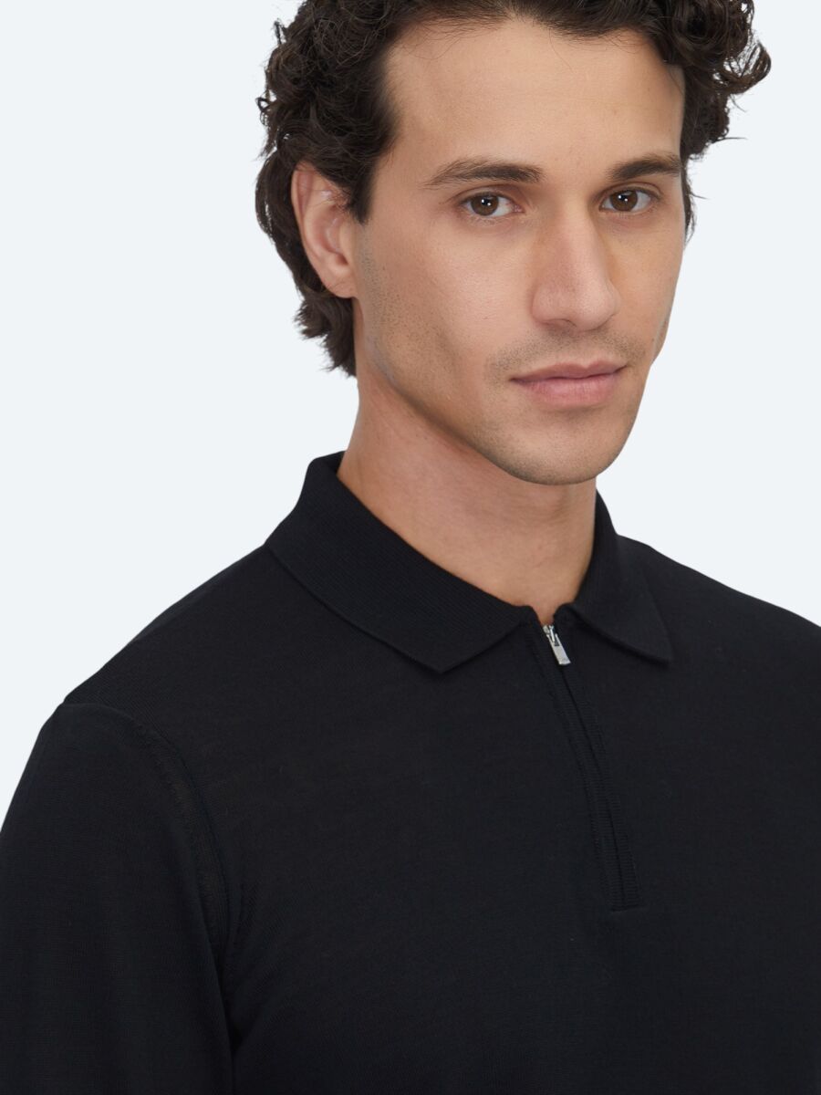 Black Knitwear Sweatshirt - 3