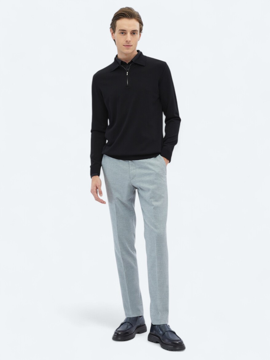 Black Knitwear Sweatshirt - 2