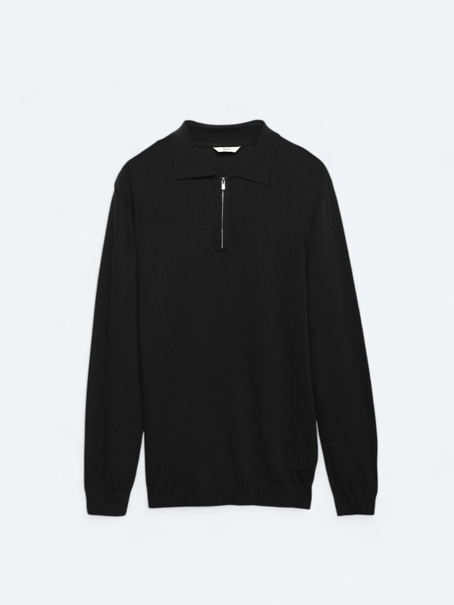 Black Knitwear Sweatshirt - 8