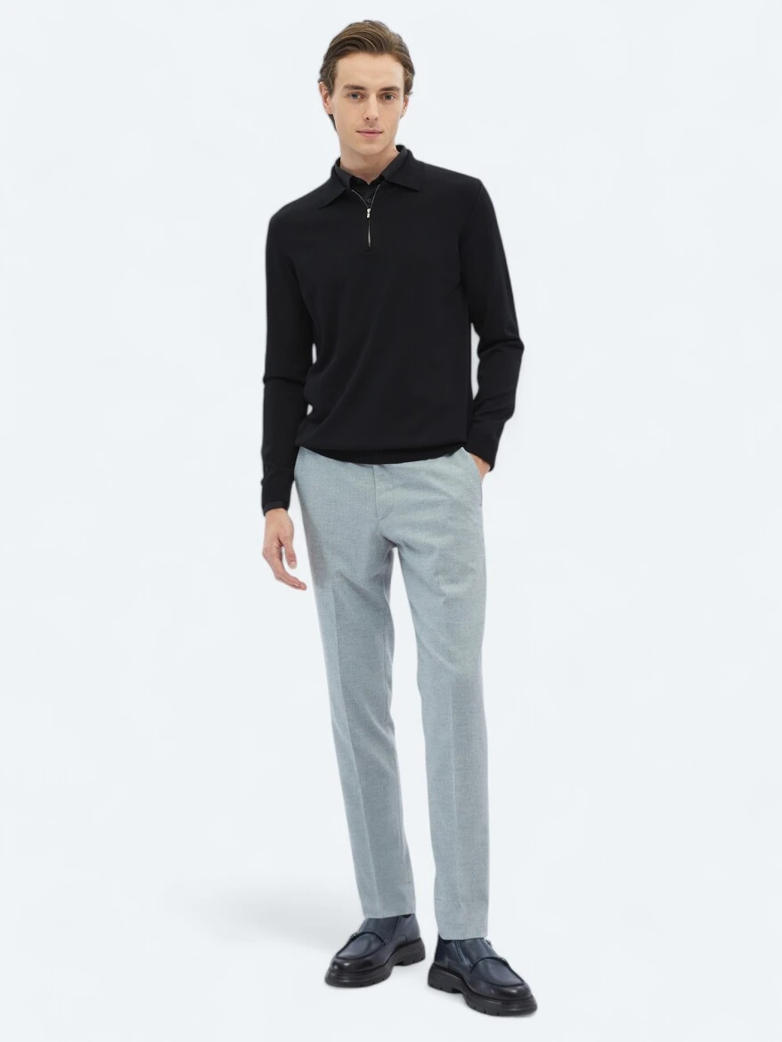 Black Knitwear Sweatshirt - KİP