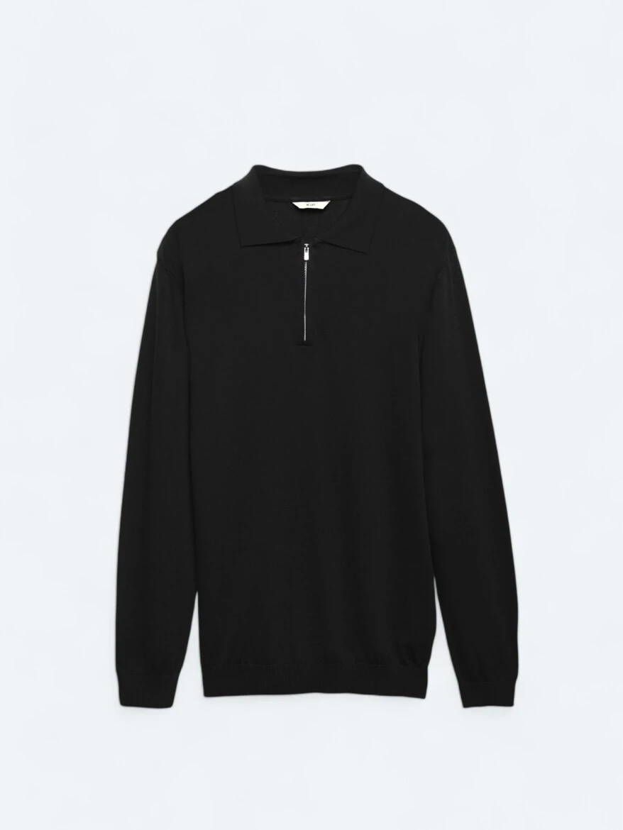 Black Knitwear Sweatshirt - 8