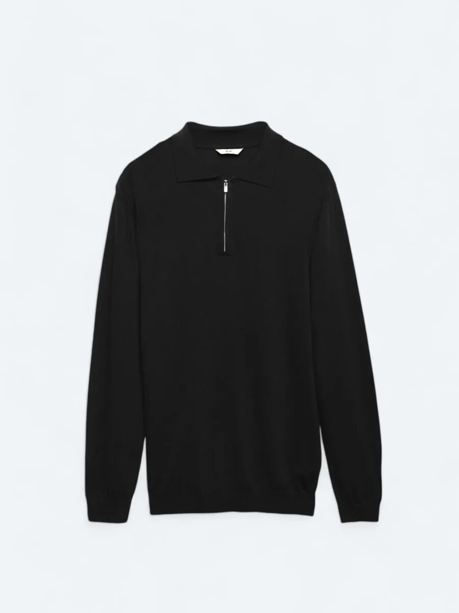 Black Knitwear Sweatshirt - 8
