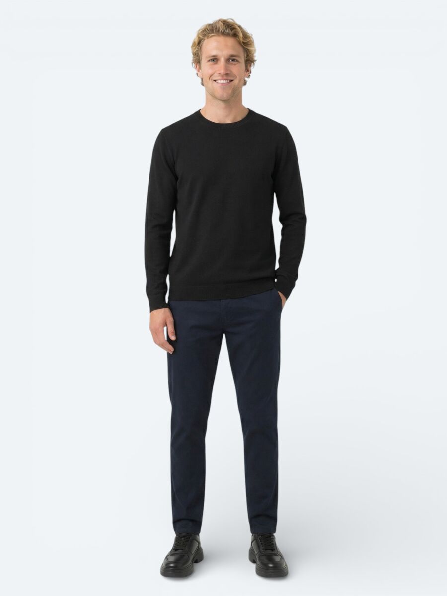 Black Knitwear Sweatshirt - 2