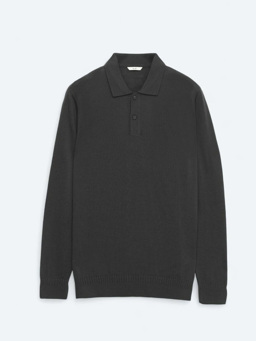 Black Knitwear Sweatshirt 