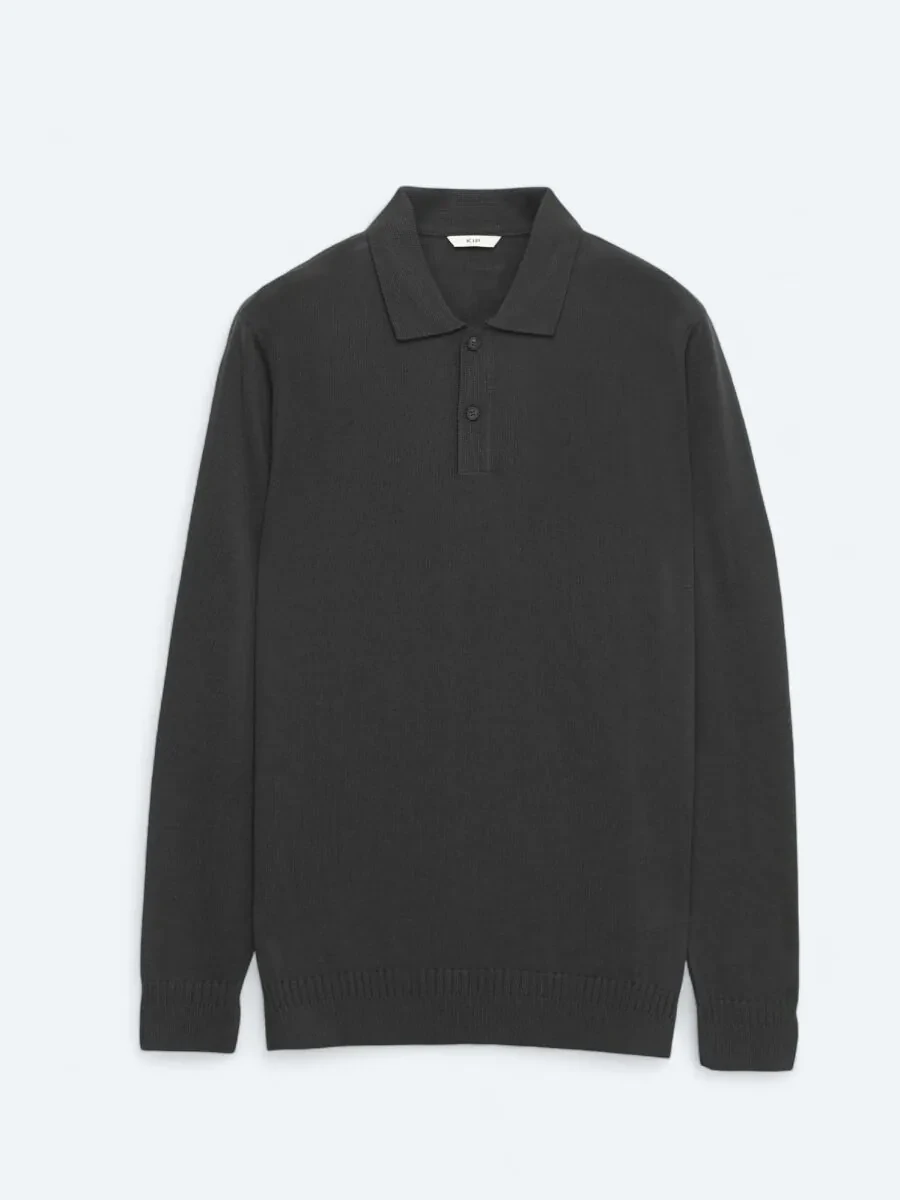 Black Knitwear Sweatshirt - 1