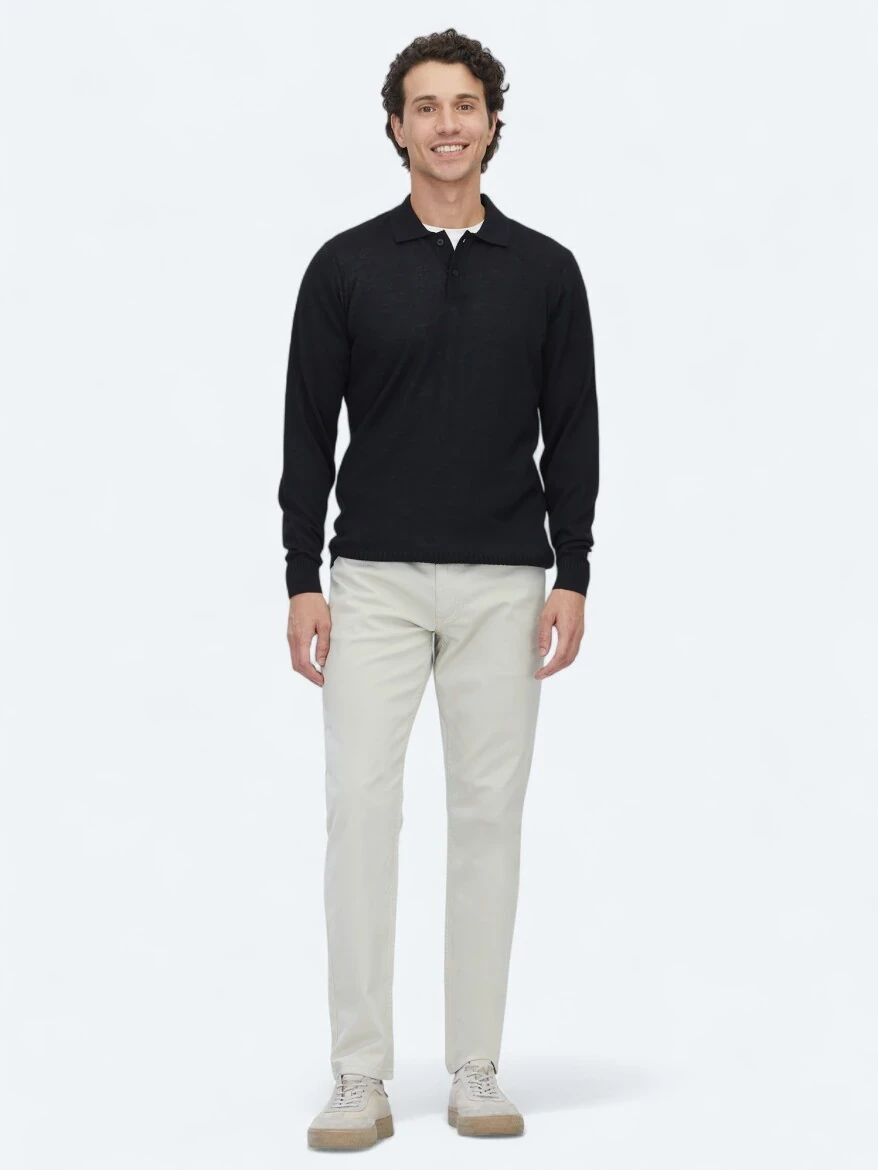 Black Knitwear Sweatshirt - KİP