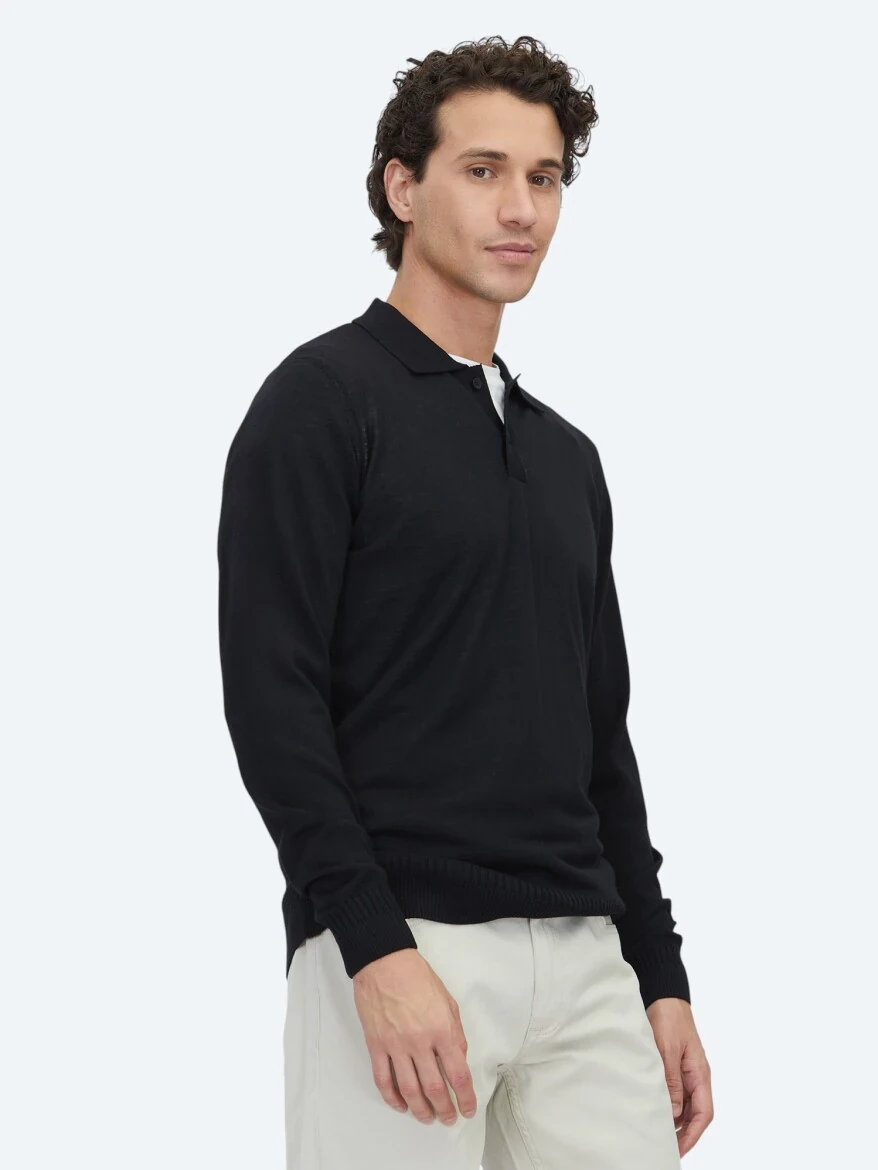 Black Knitwear Sweatshirt - KİP