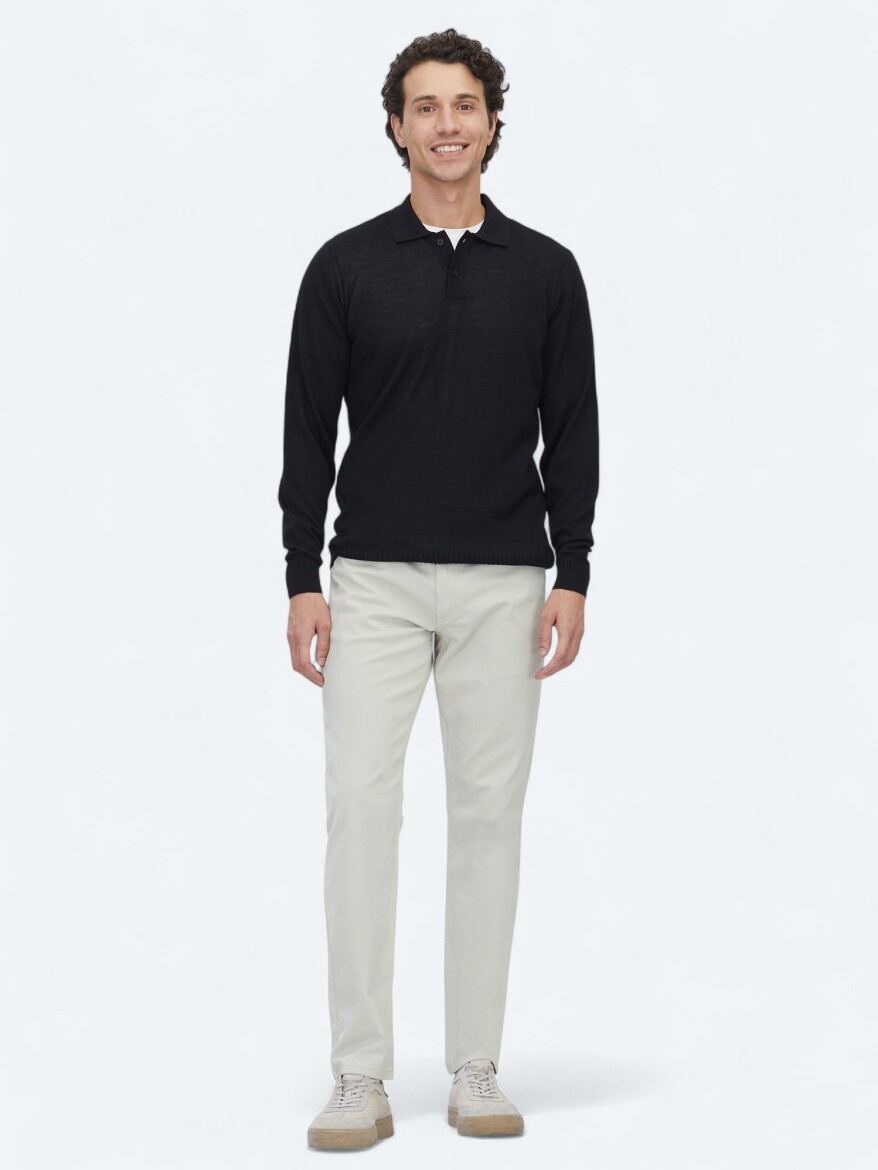 Black Knitwear Sweatshirt - 2