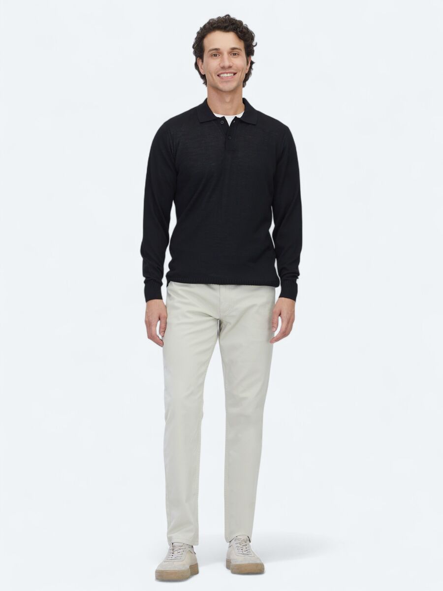 Black Knitwear Sweatshirt - 2