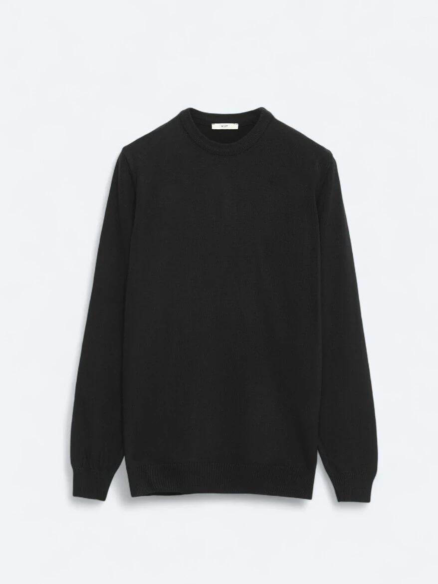 Black Knitwear Sweatshirt 