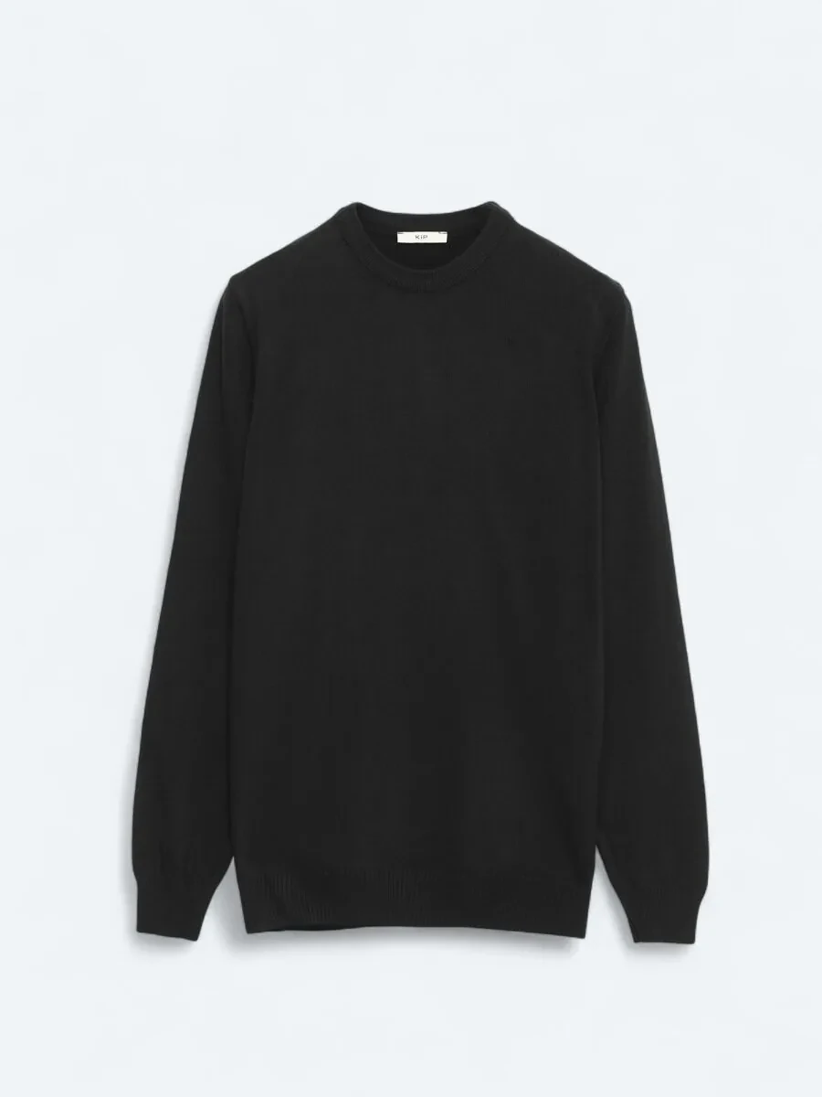 Black Knitwear Sweatshirt - 1