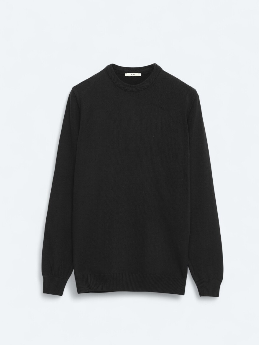 Black Knitwear Sweatshirt - 5