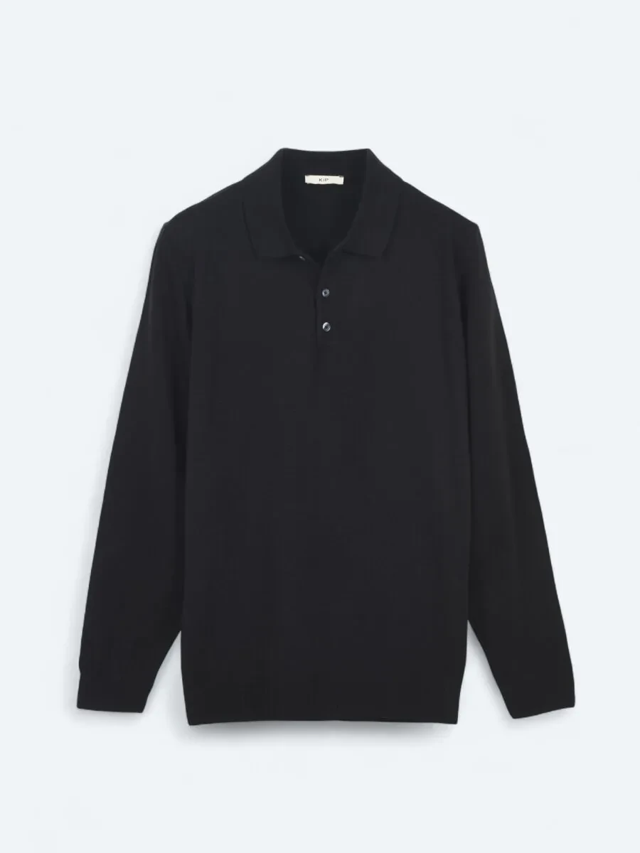 Black Knitwear Sweatshirt - 1