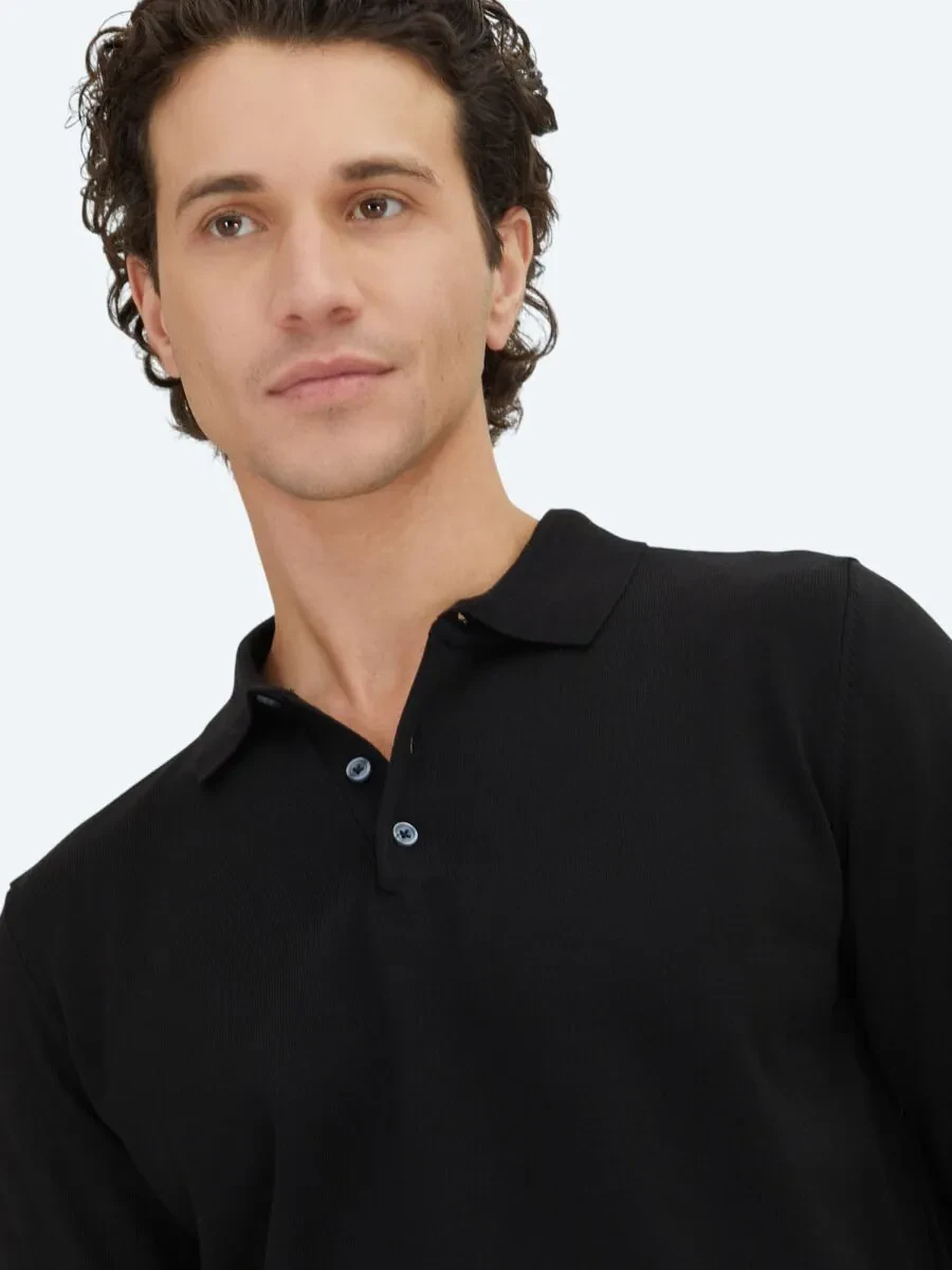 Black Knitwear Sweatshirt - 4