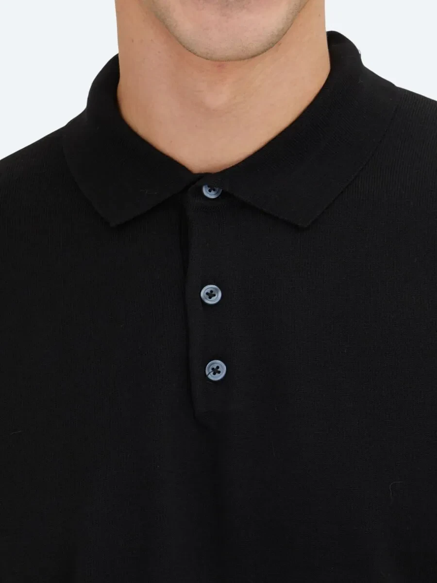 Black Knitwear Sweatshirt - 5