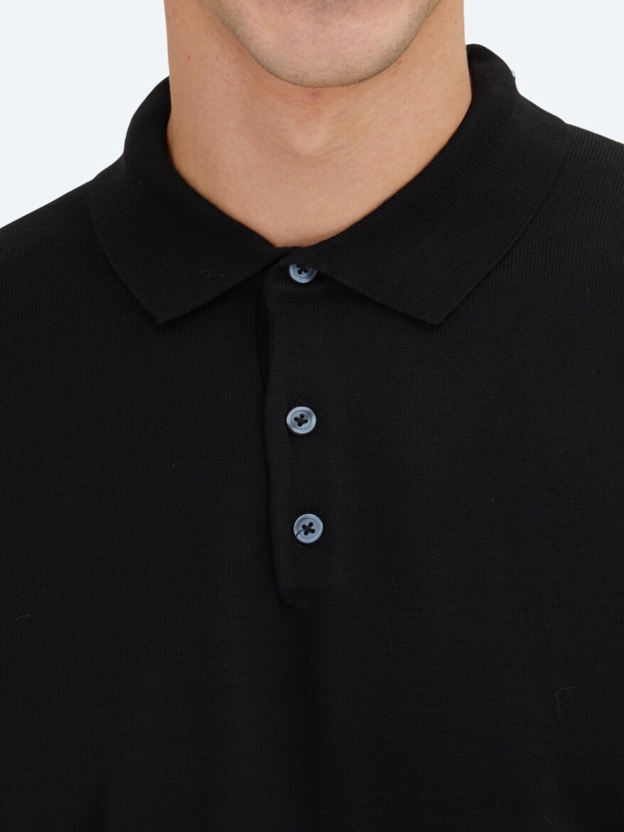 Black Knitwear Sweatshirt - 5