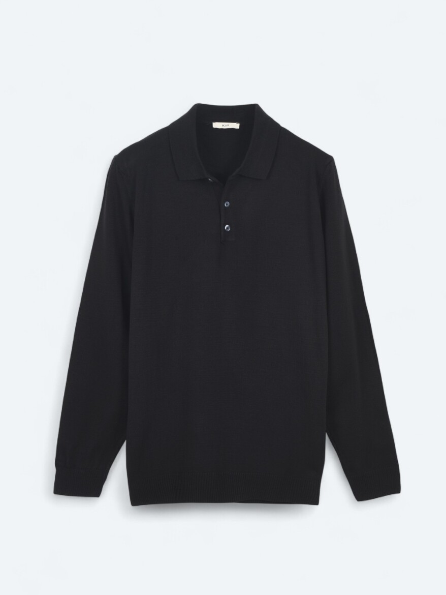 Black Knitwear Sweatshirt - 5