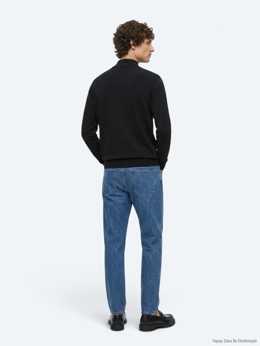 Black Knitwear Sweatshirt - 6