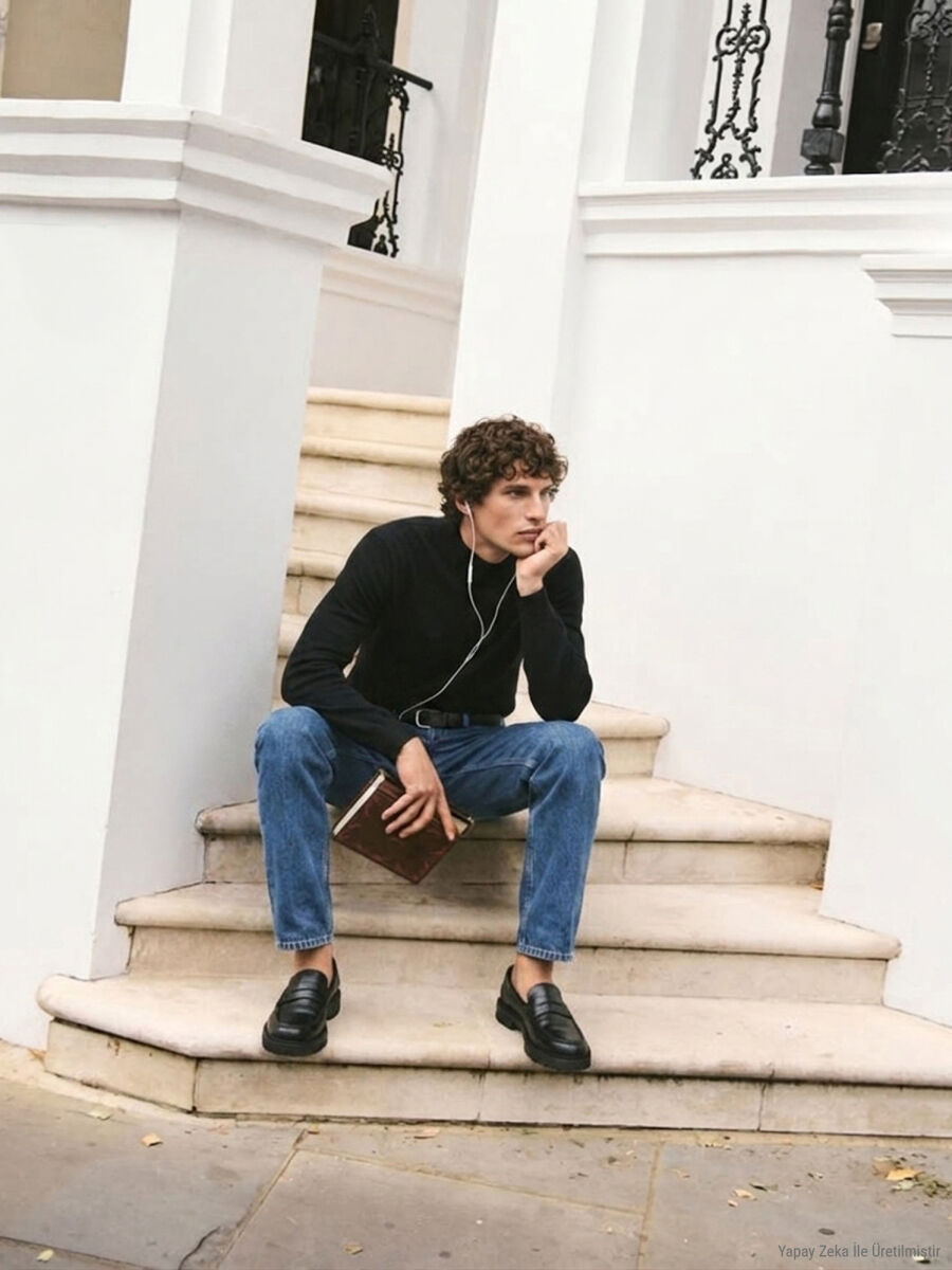 Black Knitwear Sweatshirt - 7
