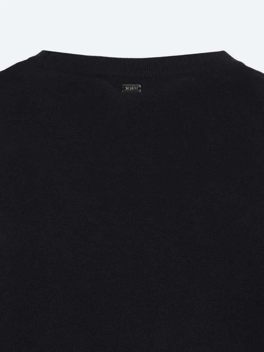 Black Knitwear Sweatshirt - 12
