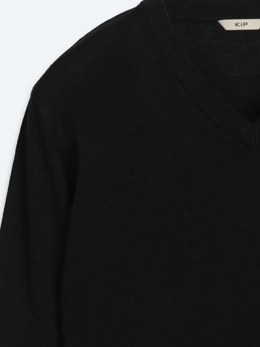 Black Knitwear Sweatshirt - 8